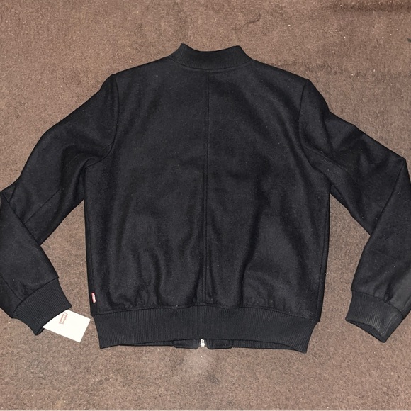 Levi’s Wool-Blend Rib Knit Bomber Jacket - Picture 2 of 11